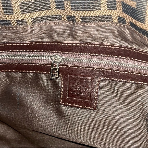 Fendi: Zucca Tobacco FF Handle Tote - Picture 15 of 16